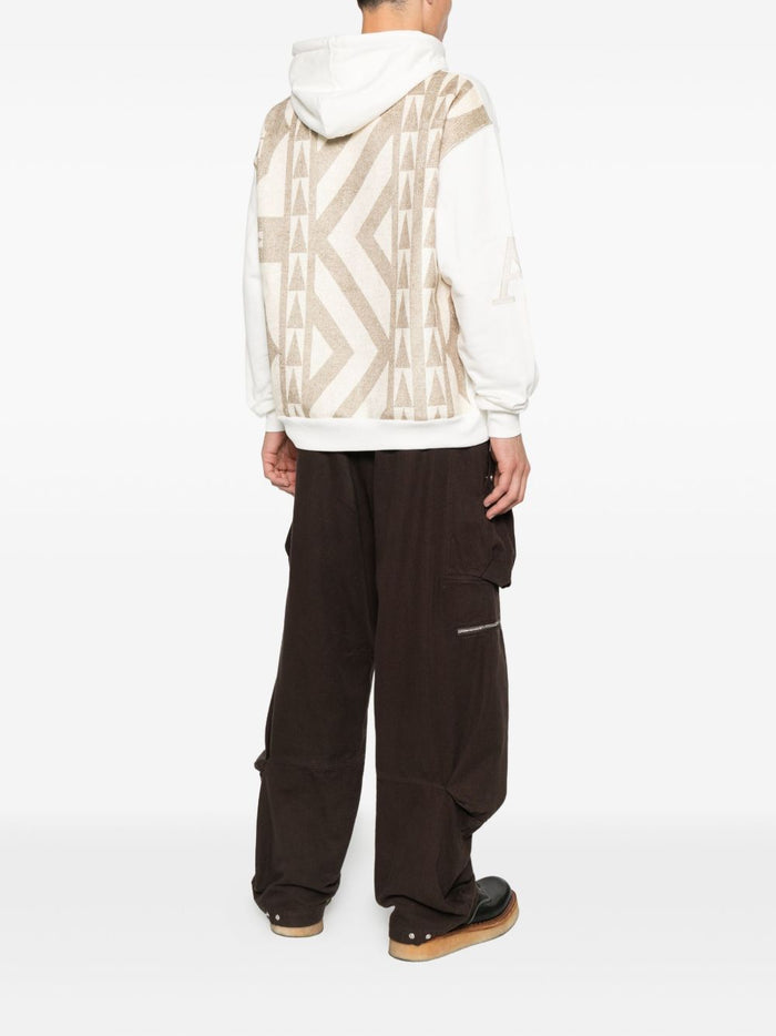 Al Ain Herren Sweatshirt mit Grafikdruck, Creme 2