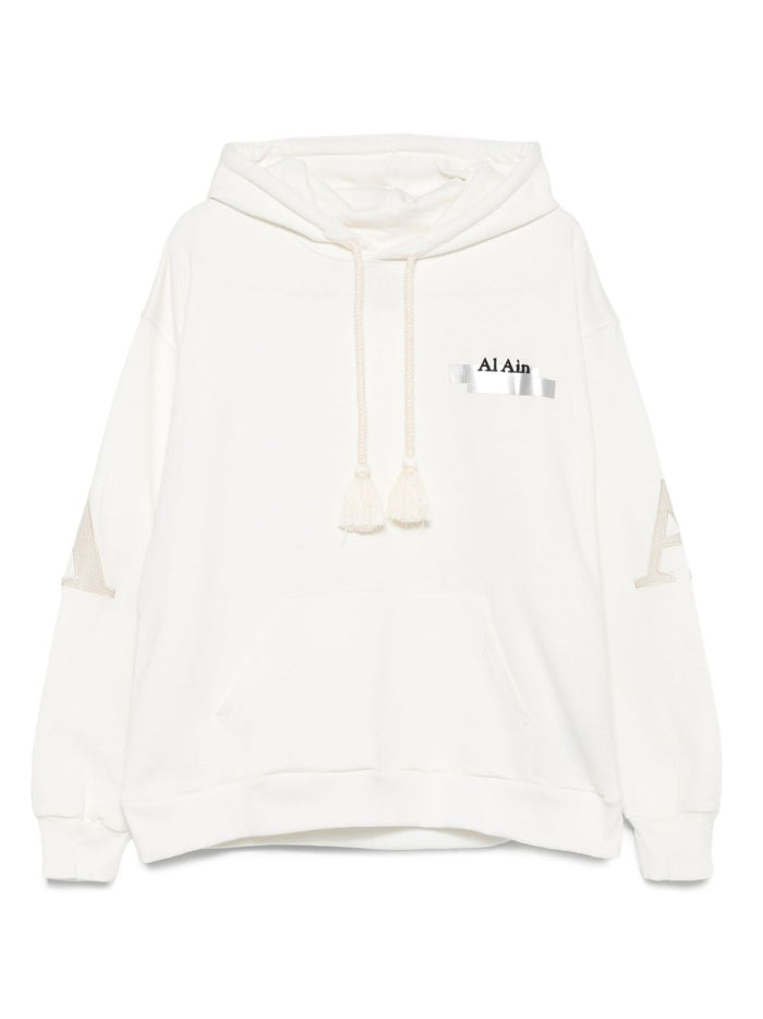 Al Ain Herren Sweatshirt mit Grafikdruck, Creme 5