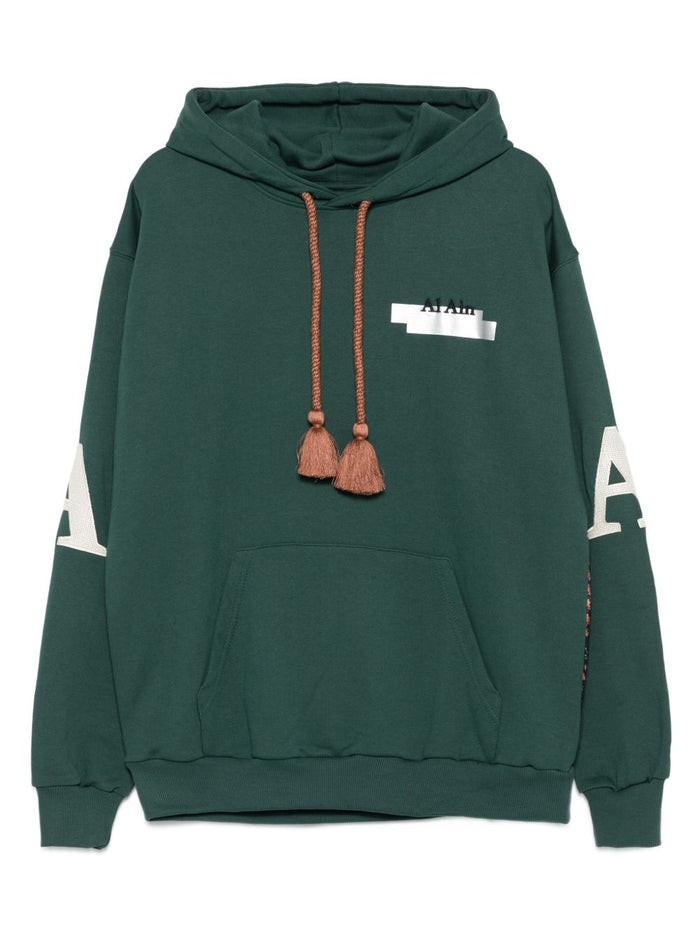 Al Ain Herren – Retro-Sweatshirt mit Karomuster in grün 5