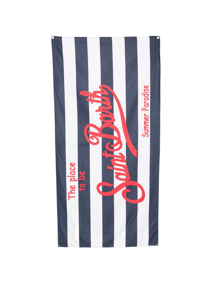 Mc2 Saint Barth Telo Mare Righe Unisex Blu-Bianco 1