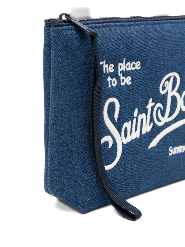 Mc2 Saint Barth Men's Blue Clutch Bag 5