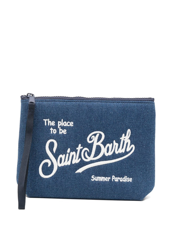 Mc2 Saint Barth Men's Blue Clutch Bag 1