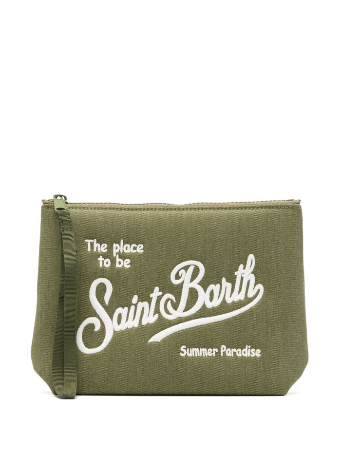 Mc2 Saint Barth Pochette Aline Denim Uomo Verde 1