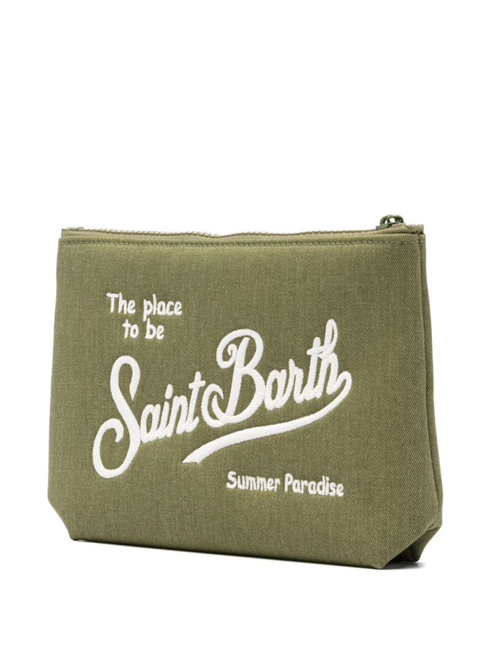 Mc2 Saint Barth Pochette Aline Denim Uomo Verde 3