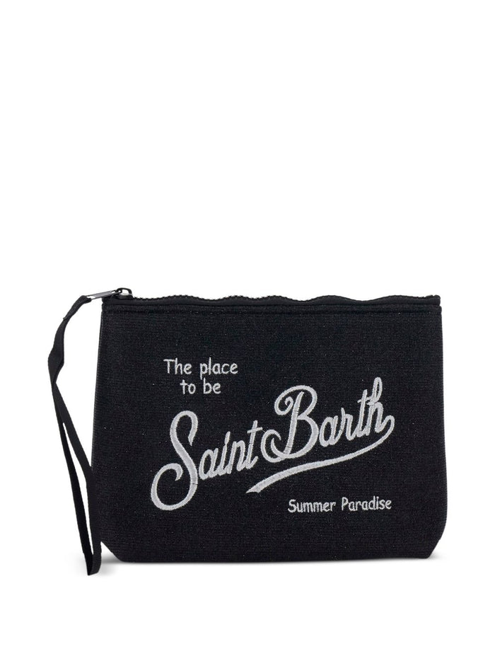 Mc2 Saint Barth Pochette Aline Lurex Donna Nero 1