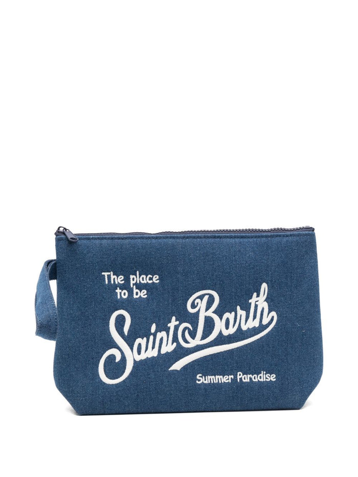 Mc2 Saint Barth Pochette Aline Denim Uomo Blu 1