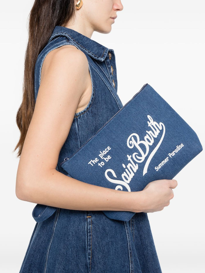 Mc2 Saint Barth Pochette Aline Denim Uomo Blu 3