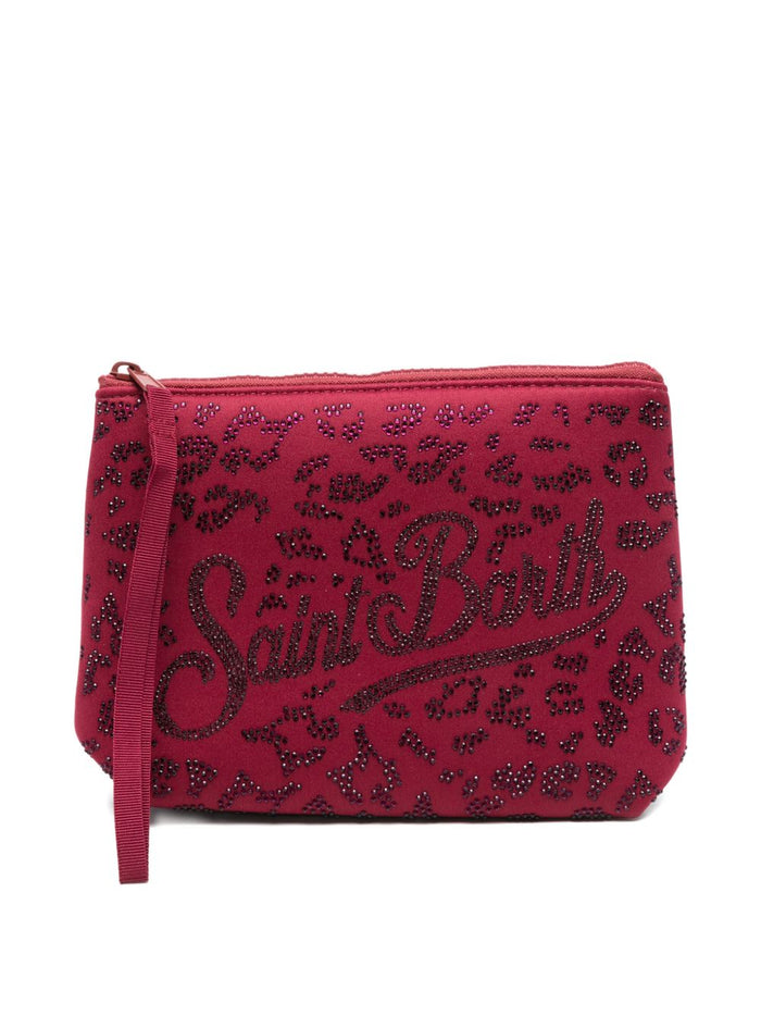 Mc2 Saint Barth Pochette Aline Strass Donna Rosso 1