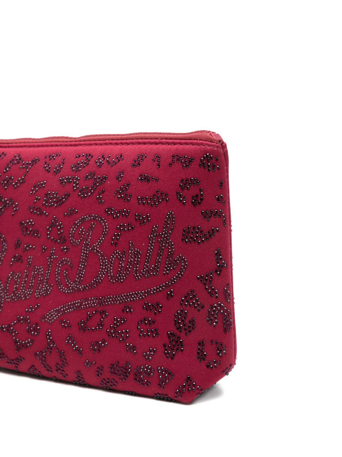 Mc2 Saint Barth Pochette Aline Strass Donna Rosso 2