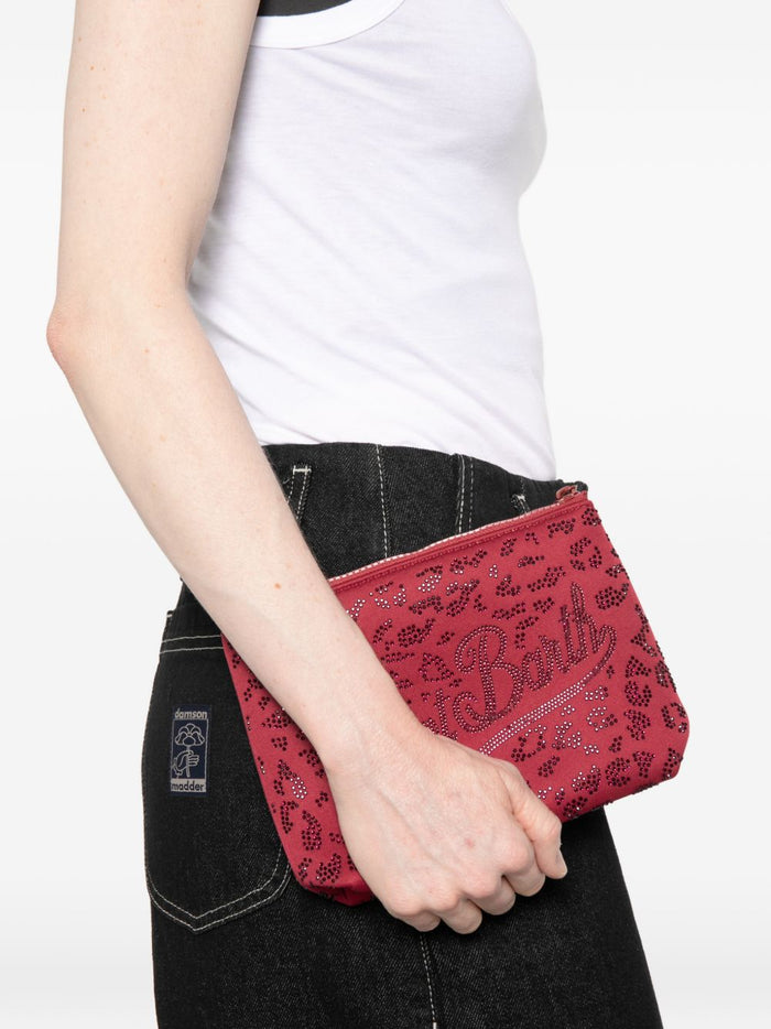 Mc2 Saint Barth Pochette Aline Strass Donna Rosso 3