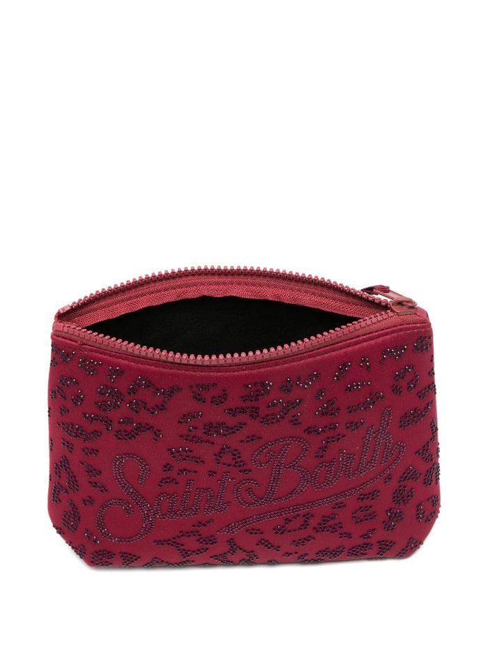 Mc2 Saint Barth Pochette Aline Strass Donna Rosso 4