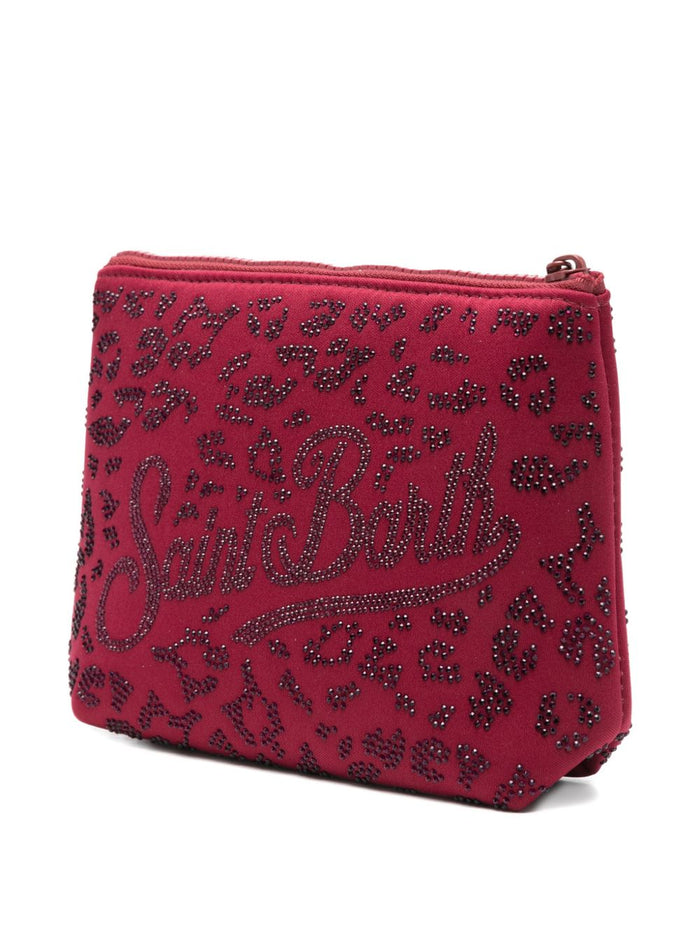 Mc2 Saint Barth Pochette Aline Strass Donna Rosso 5