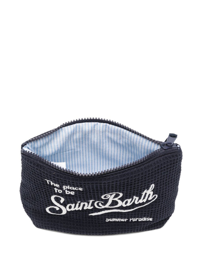 Mc2 Saint Barth Pochette Aline Waffle Unisex Blu 3