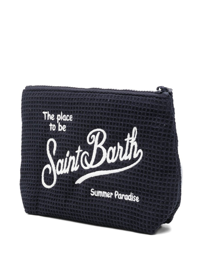 Mc2 Saint Barth Pochette Aline Waffle Unisex Blu 4