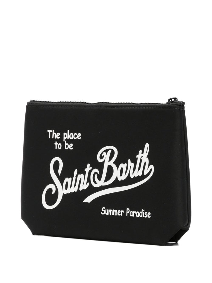 Mc2 Saint Barth Aline Nylon Unisex Clutch Black 3