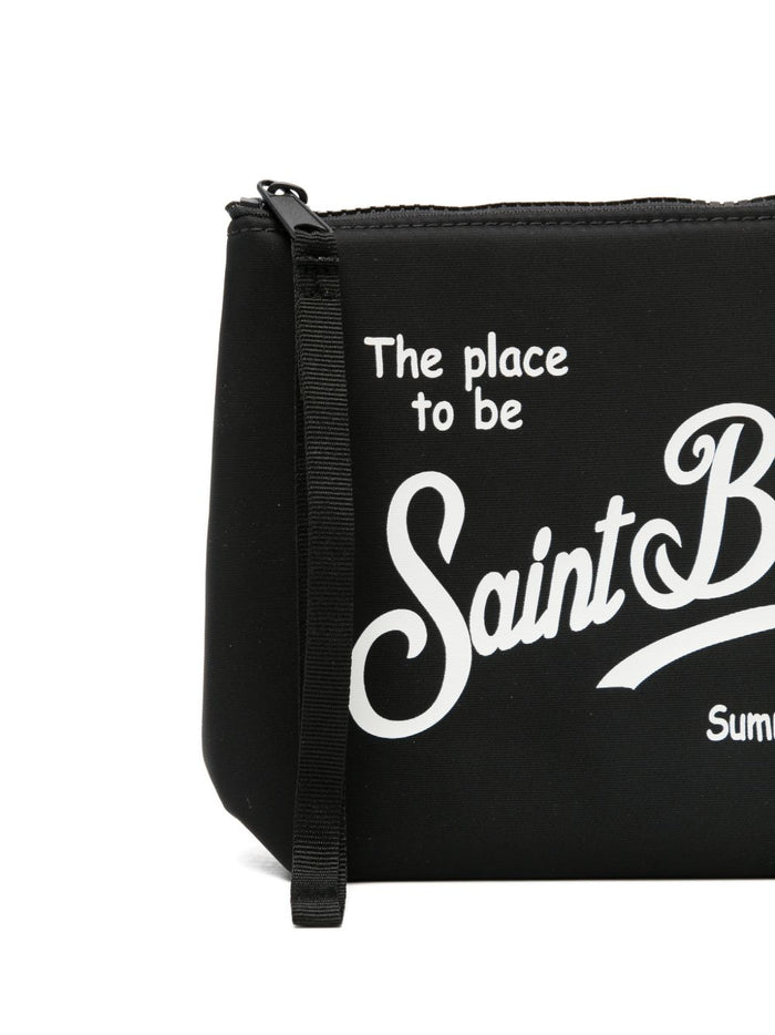 Mc2 Saint Barth Aline Nylon Unisex Clutch Black 4