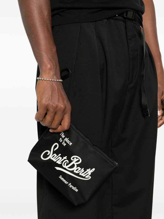 Mc2 Saint Barth Aline Nylon Unisex Clutch Black 5