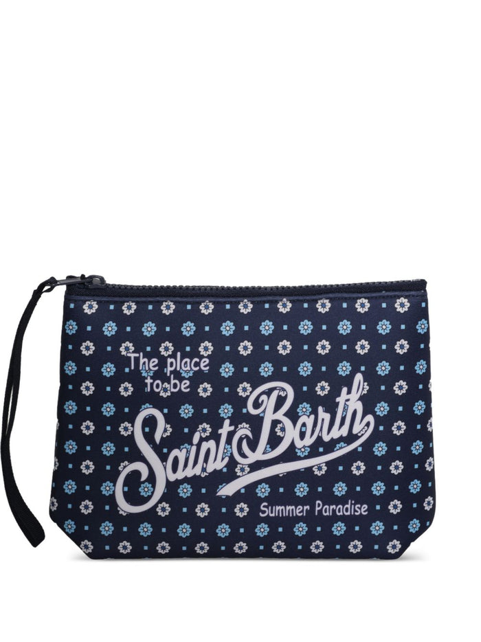 Mc2 Saint Barth Pochette Fiori Unisex Blu 1