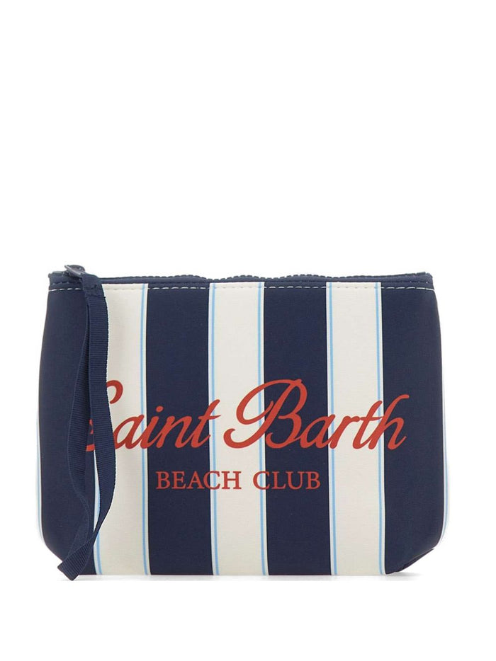 Mc2 Saint Barth Pochette Aline Righe Unisex Blu-Bianco 1