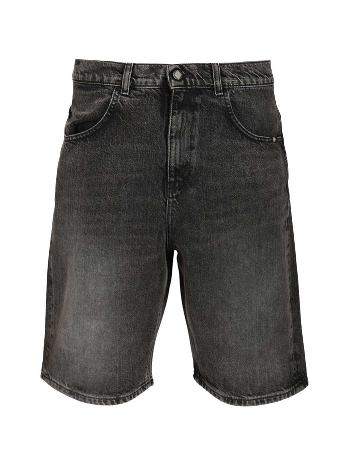 Amish Jeans Bermuda Uomo Nero 1