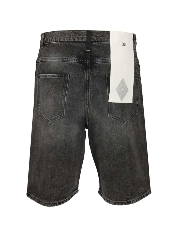 Amish Jeans Bermuda Uomo Nero 2