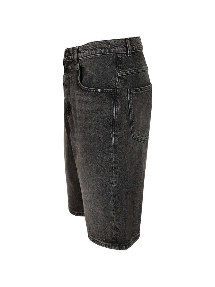 Amish Jeans Bermuda Uomo Nero 3