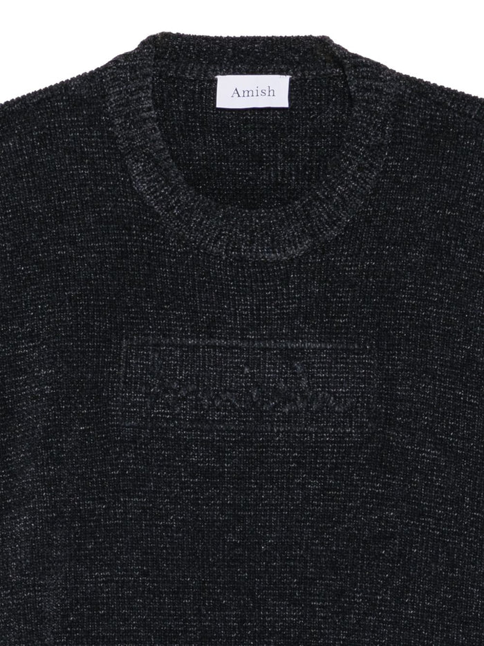 Amish Maglia Blu Uomo 3
