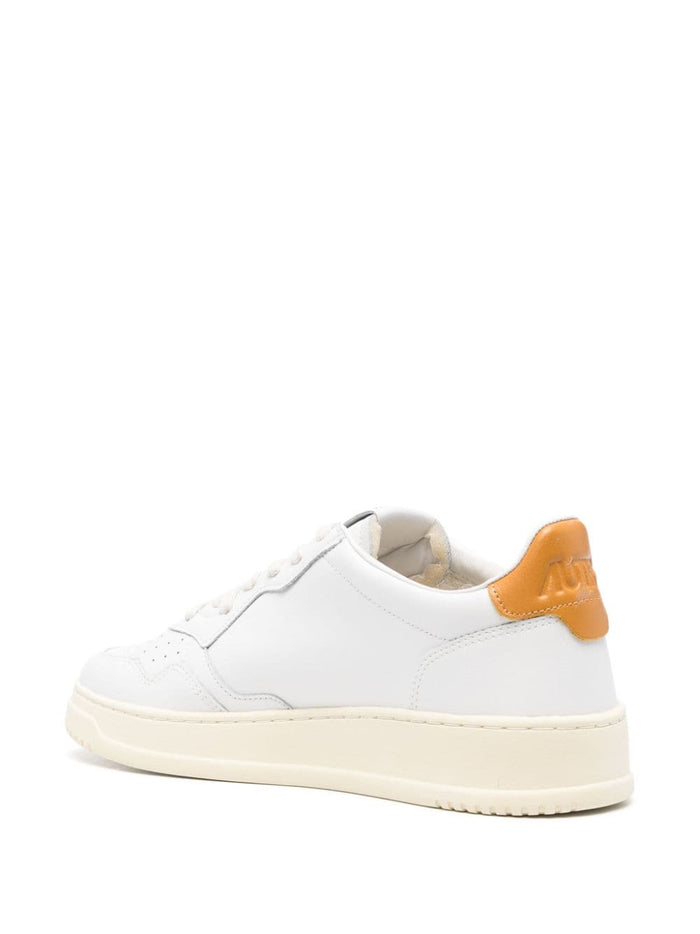 Autry Men's Medalist White-Orange Shoe 4