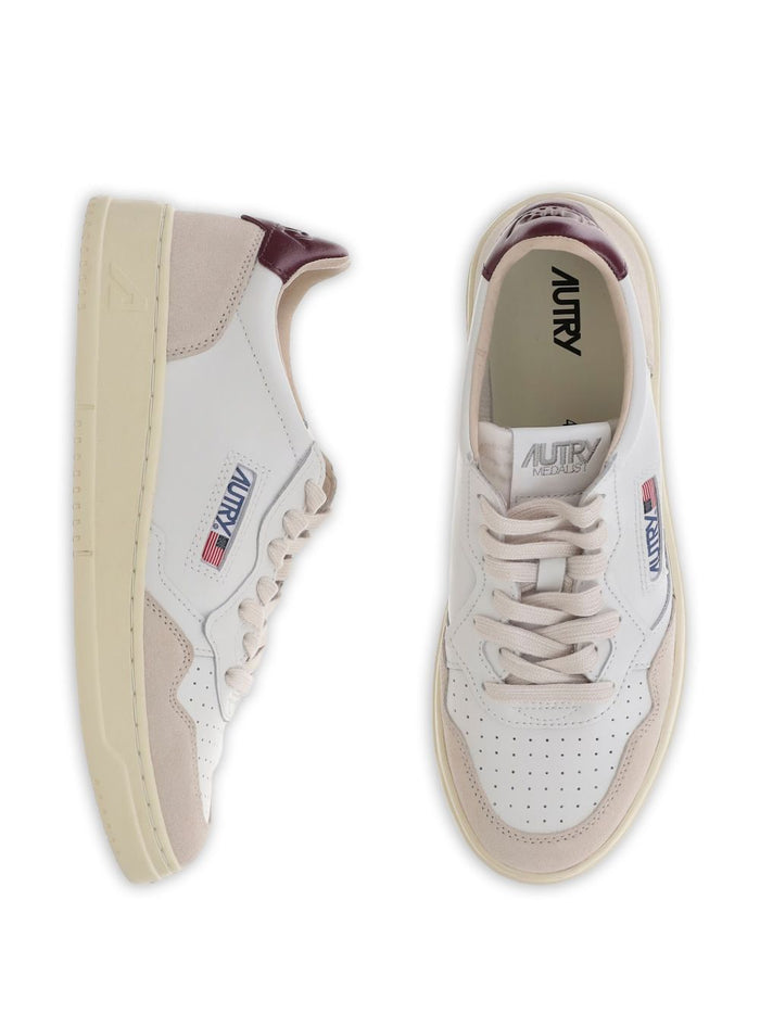 Autry Medalist Uomo Scarpa Bianco-Bordeaux 4
