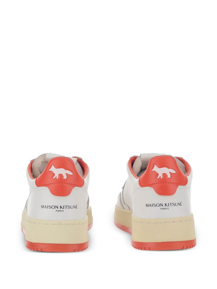 Autry x Maison Kitsuné Medalist Uomo Scarpa Bianco-Rosso 5