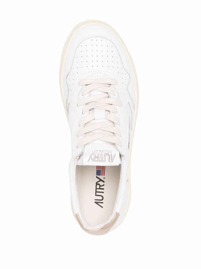 Autry Scarpa Bianco-Oro Donna Medalist 4