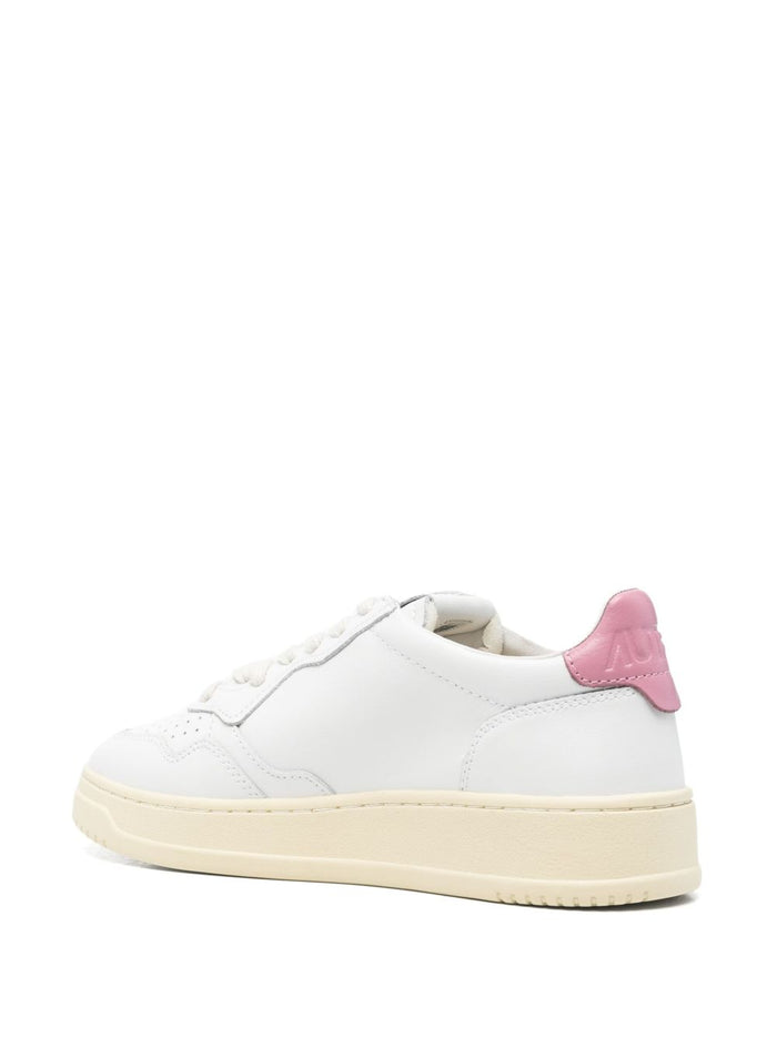 Autry Medalist Women's Shoe White-Pink 2