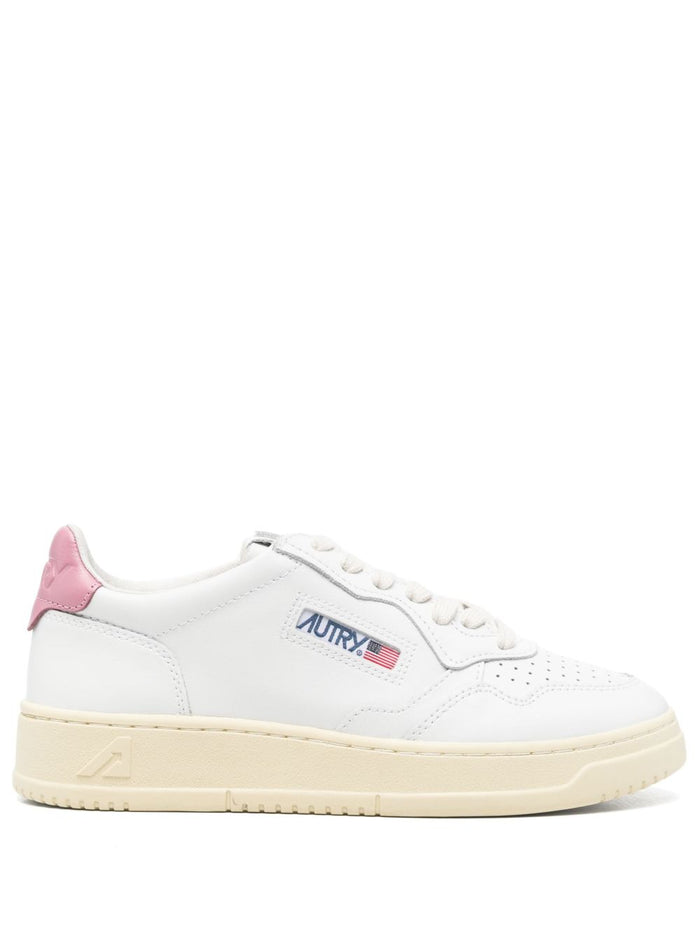 Autry Medalist Women's Shoe White-Pink 1