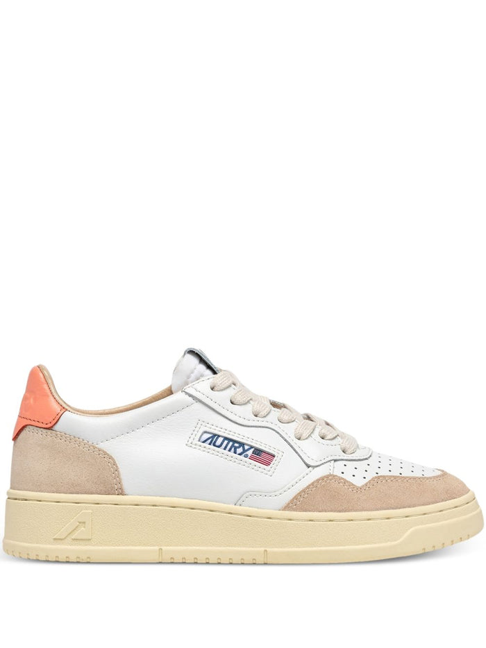 Autry Medalist Donna Sneakers Bianco/Beige/Arancione 1