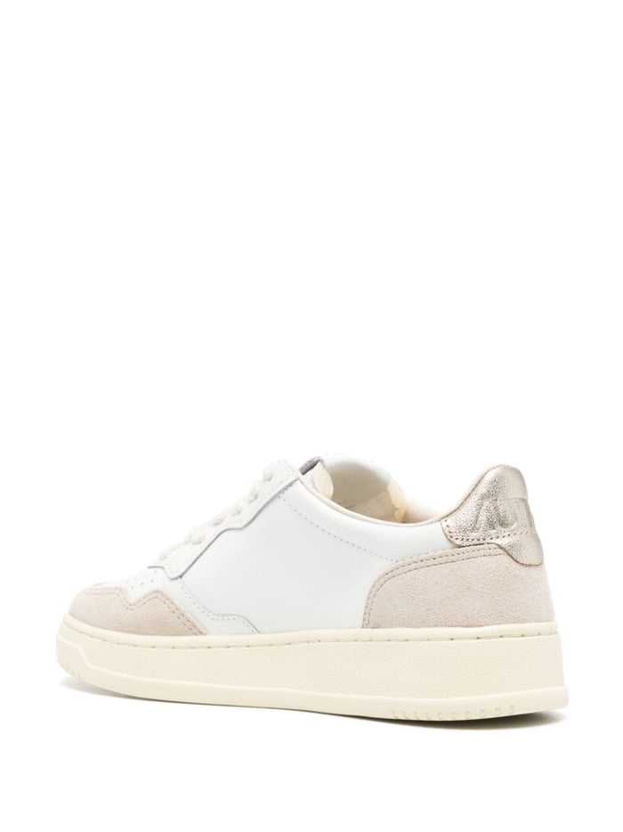 Autry Sneakers Bianco-Beige-Oro Donna Medalist 3