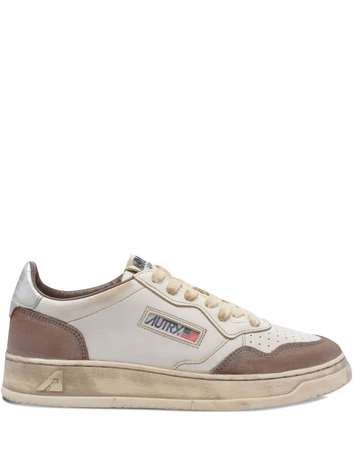 Autry Super Vintage Uomo Scarpa Bianco-Marrone 1