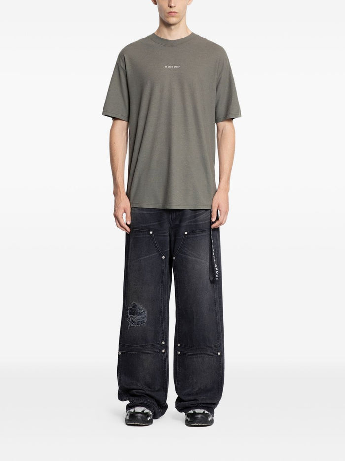 44 Label Group Men's Grey Logo T-shirt 2