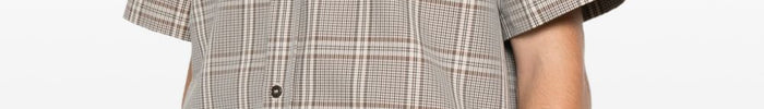 Amaranto Camicia Quadri Uomo Beige - Dipierro