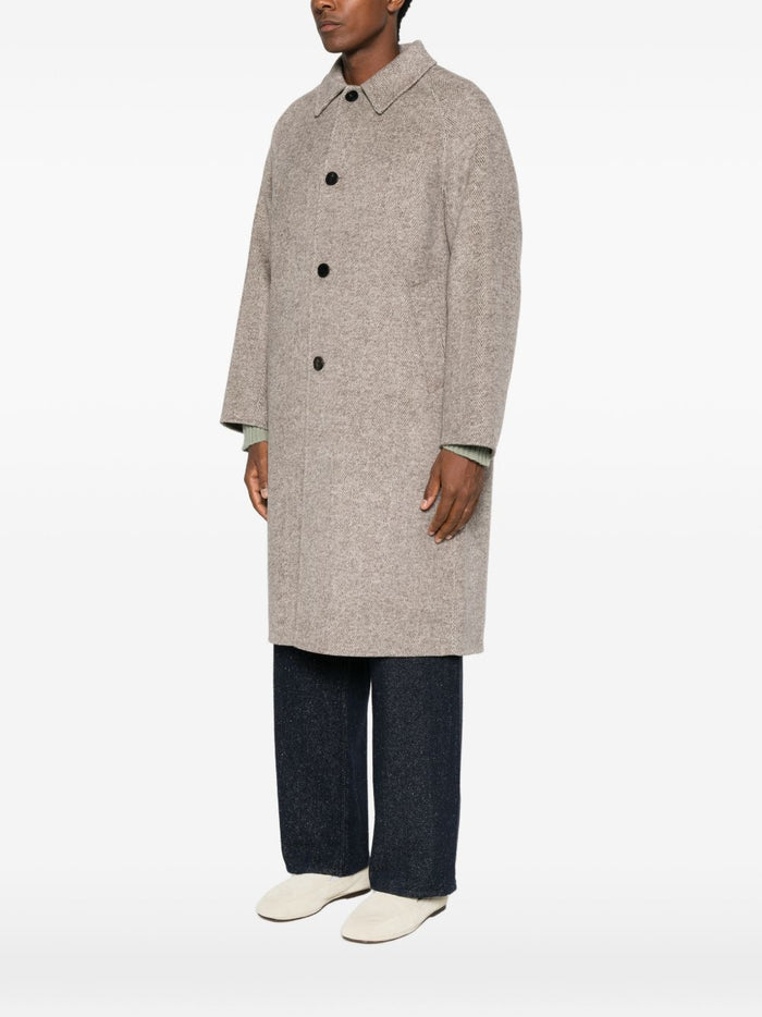 Amaranto Cappotto Marrone Uomo 2