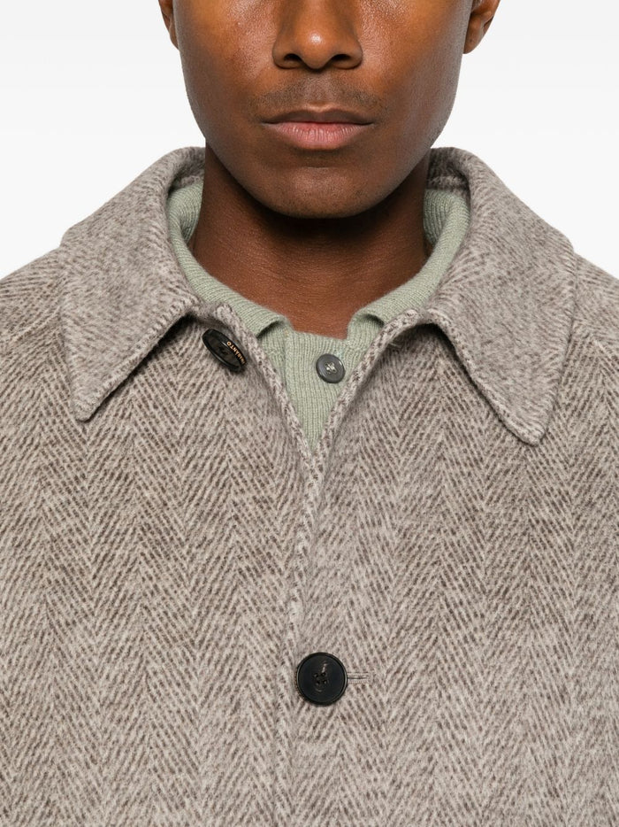 Amaranto Cappotto Marrone Uomo 5