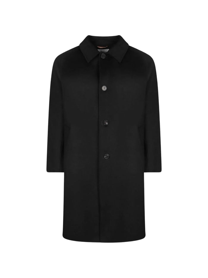 Amaranto Cappotto Nero Uomo 1