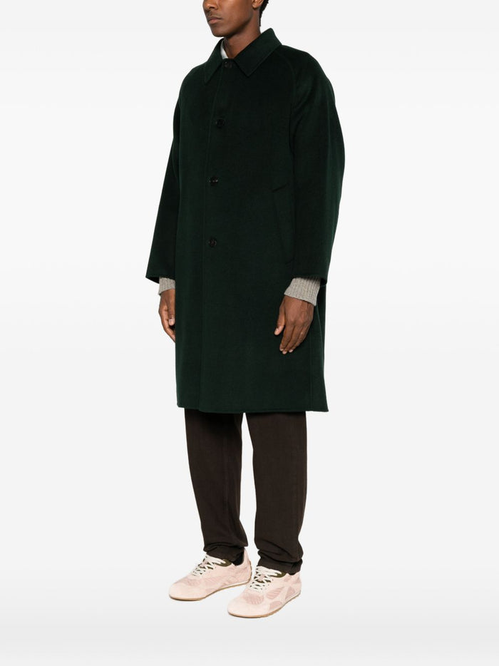 Amaranto Cappotto Verde Uomo 2