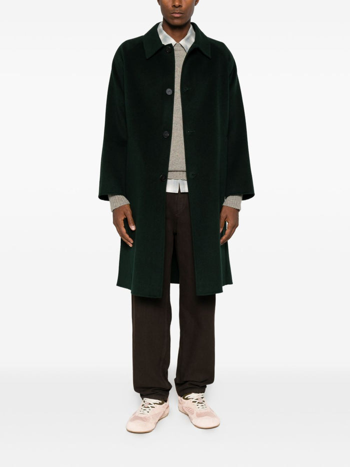 Amaranto Cappotto Verde Uomo 3