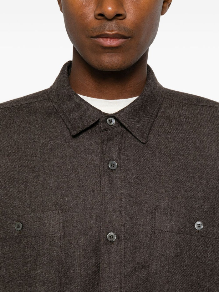 Amaranto Camicia Grigio Uomo 5