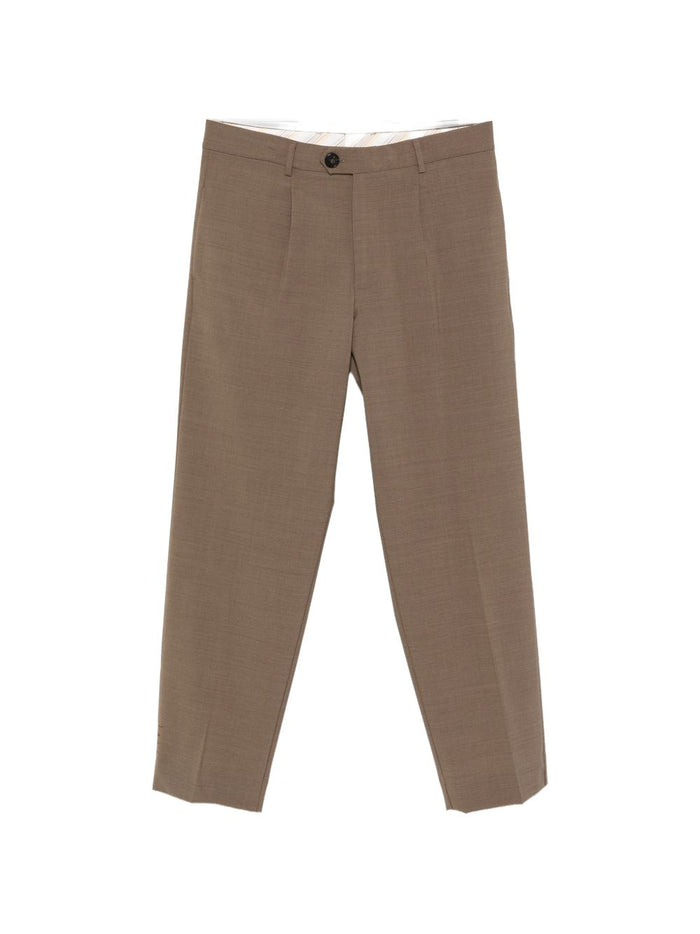Amaranto Pantalone Marrone Uomo 1
