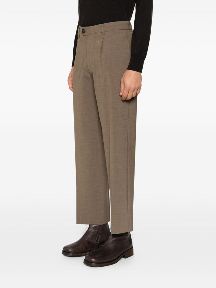 Amaranto Pantalone Marrone Uomo 4