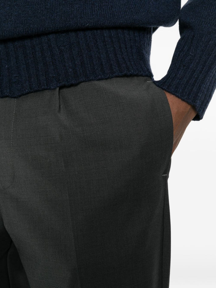 Amaranto Pantalone Grigio Uomo 4