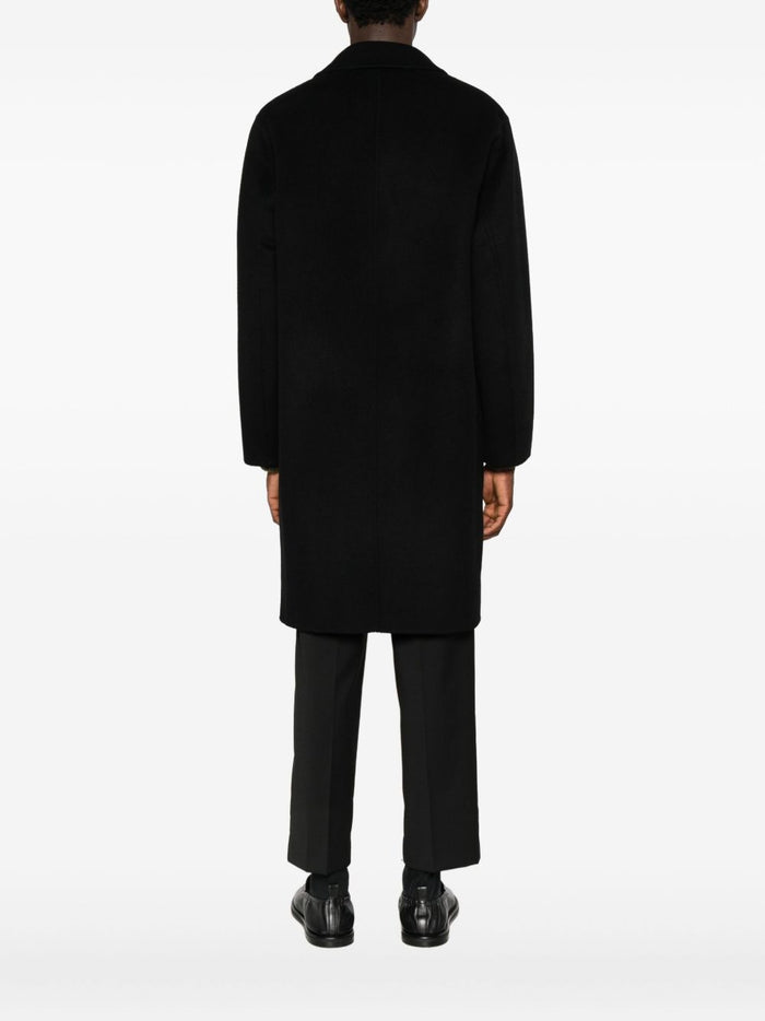 Amaranth Schwarzer Mantel für Herren 3