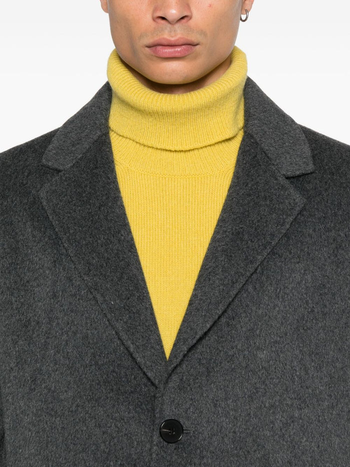 Amaranto Cappotto Grigio Uomo 5