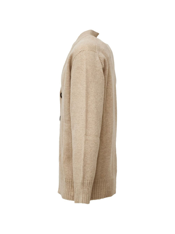 Amaranto Cardigan Bianco Uomo 2